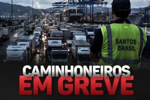 Caminhoneiros iniciam paralisação em portos e pressionam Senado pelo frete