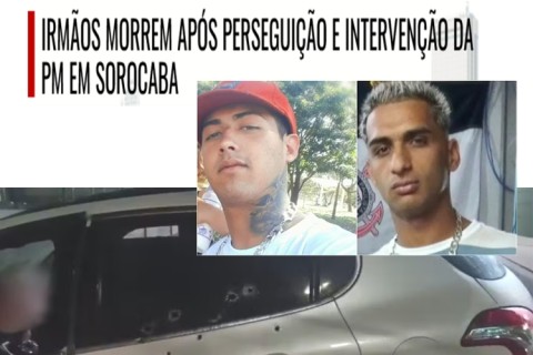 Irmãos morrem após perseguição e intervenção da PM em Sorocaba