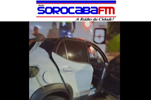 Motorista fica em estado grave após capotamento na Dom Aguirre em Sorocaba