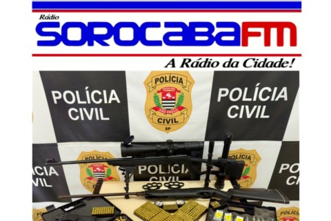 MAIS DE 450 MUNIÇÕES E ARMAS SÃO APREENDIDAS PELA POLÍCIA CIVIL EM CAPELA DO ALTO
