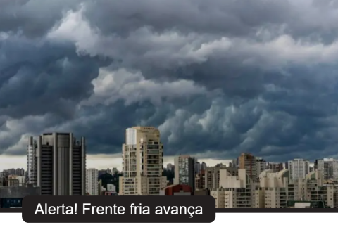 Frente fria provoca temporais, queda de temperatura e alerta de alagamentos em quase todo o Brasil